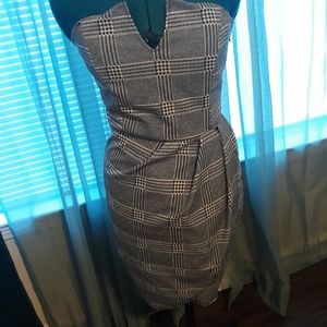 Strapless Houndstooth